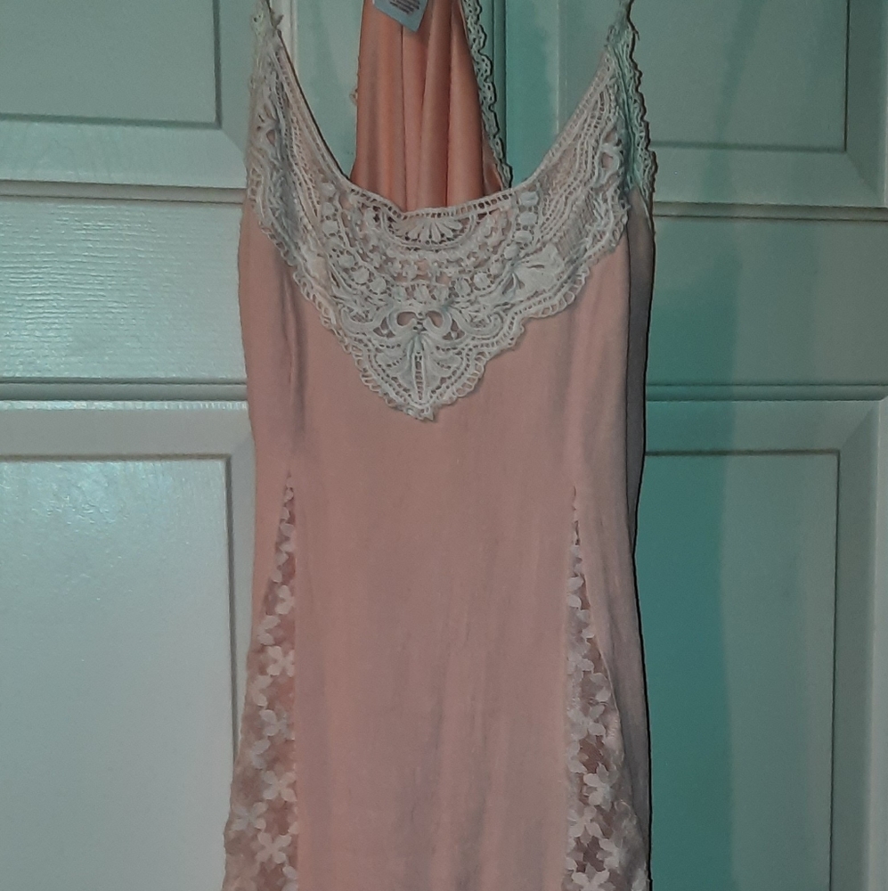 Razor back peach sundress Shein